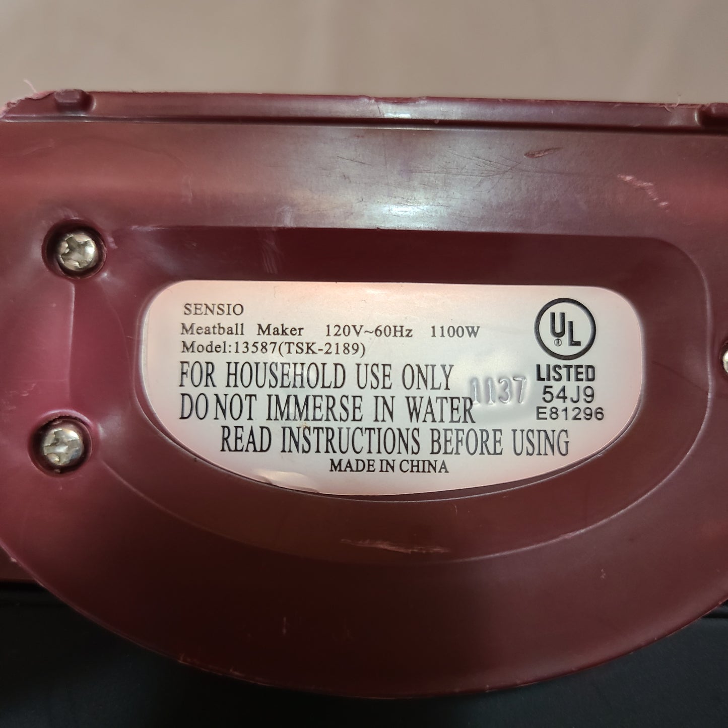 Meat Ball Maker by Bella 13587 (TSK-2189) - Tested - LIKE NEW