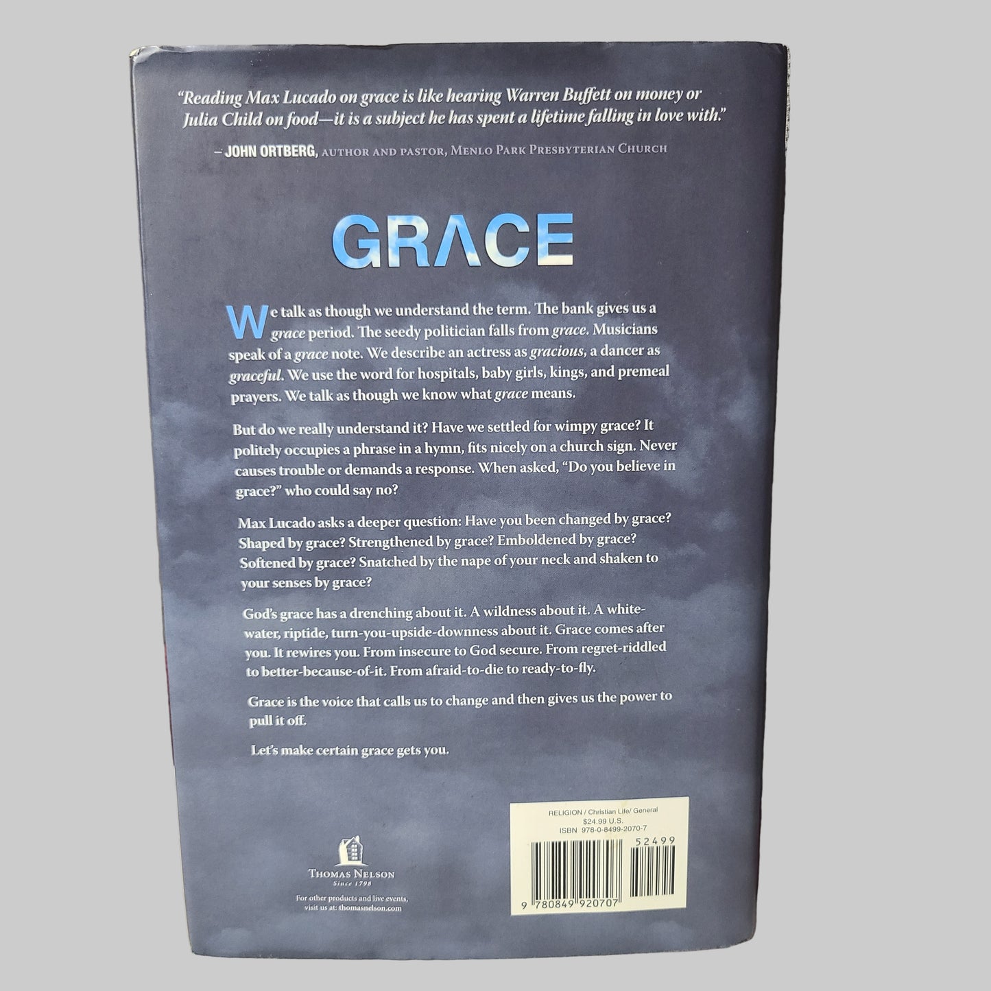 HC Grace by Max Lucado - Copyright 2012 - USED