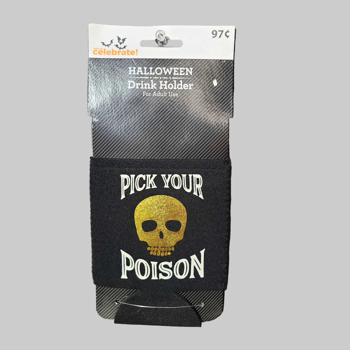 Way To Celebrate! Halloween Drink Holder - Pick Your Poison - NEW