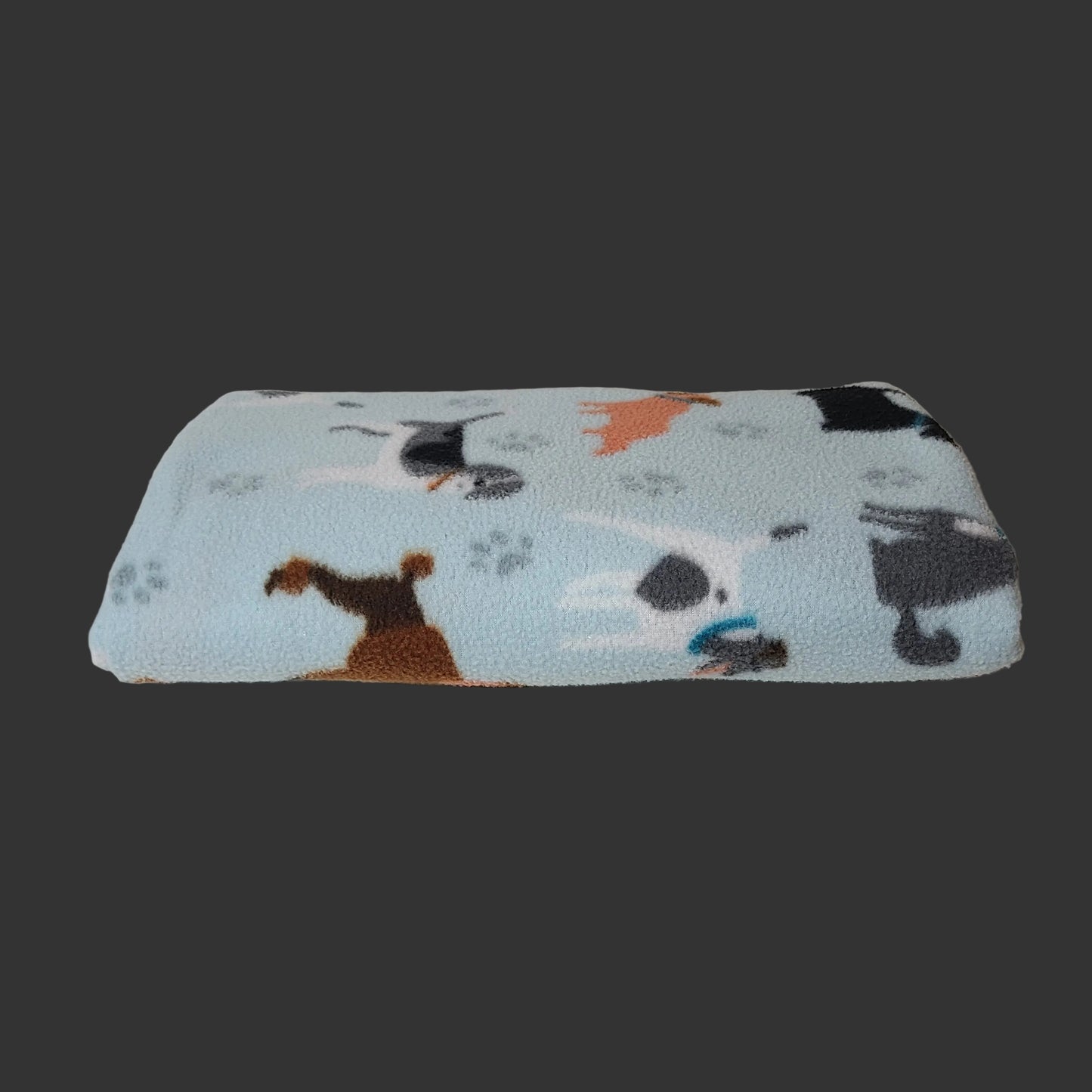 Blue Doggy Throw Blanket - Exposed to Animals - USED