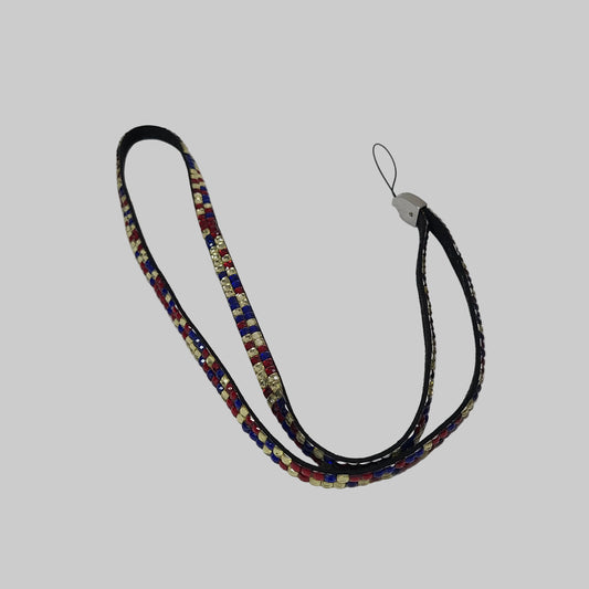 Red, White, & Blue America Bling Lanyard - USED