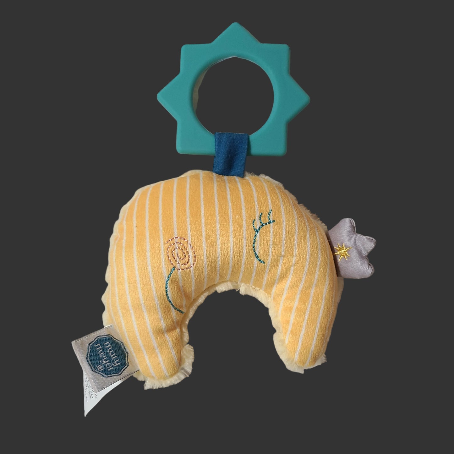 Mary Meyer Cosmo Crescent Moon Teether Rattle - LIKE NEW