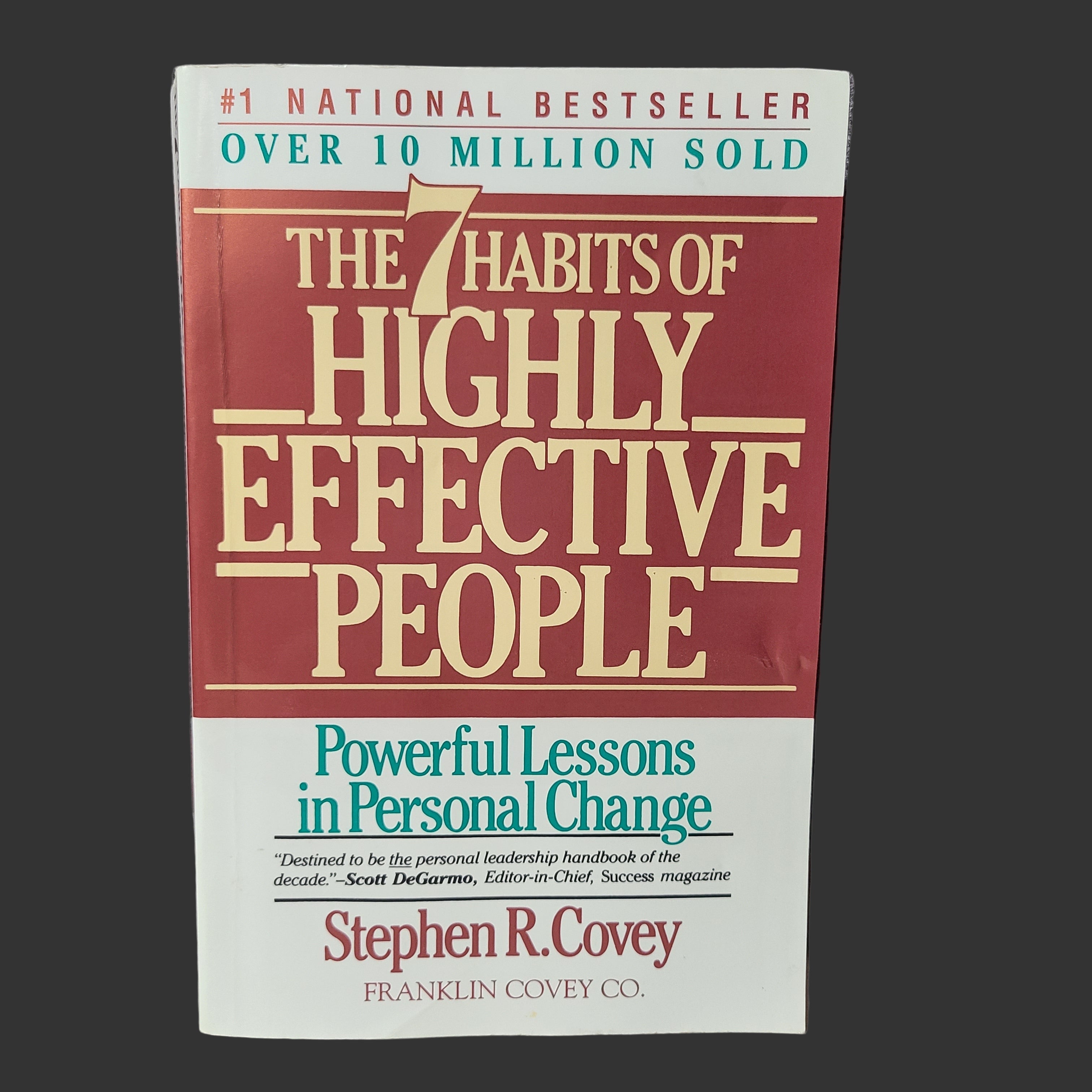 Stephen Riggi Sc SC The 7 Habits of Highly Effective People by Stephen R. Covey - Copyr ...