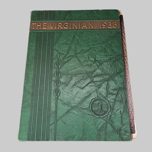VTG HC The Virginian 1938 - Bristol, Virginia High School Year Book w/ Rare Reunion Photo and More - USED