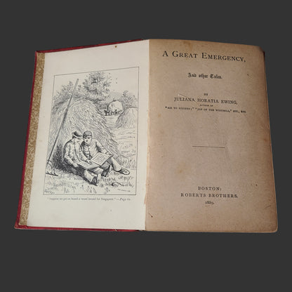 HC A Great Emergency And Other Tales by Juliana Horatia Ewing - Copyright 1889 - USED