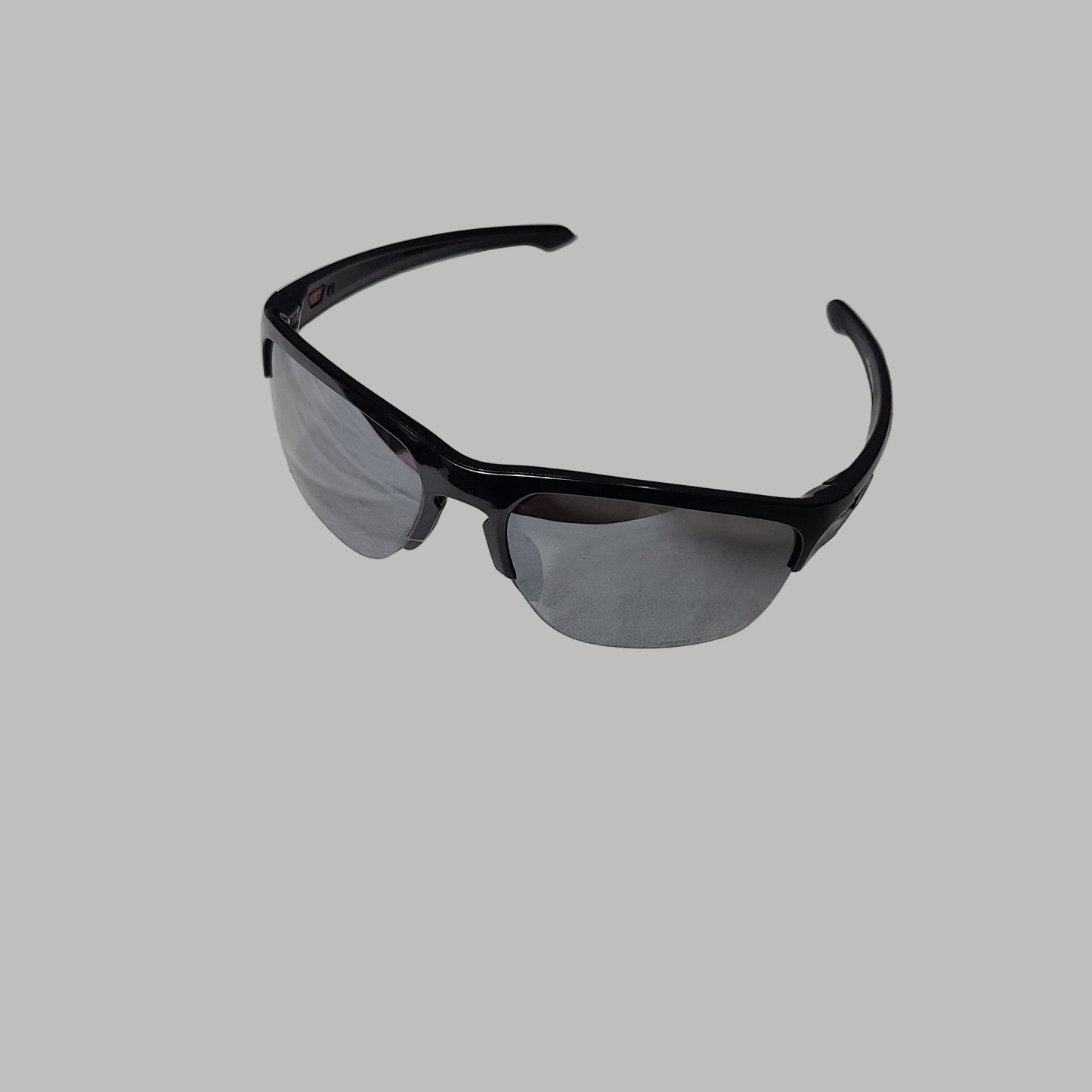 Oakley OO9413-0465 Polished Black Sliver Edge Sunglasses w/ Prizm Black Polarized Lenses - USED