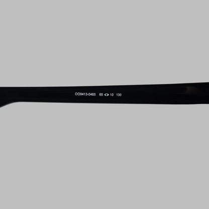 Oakley OO9413-0465 Polished Black Sliver Edge Sunglasses w/ Prizm Black Polarized Lenses - USED