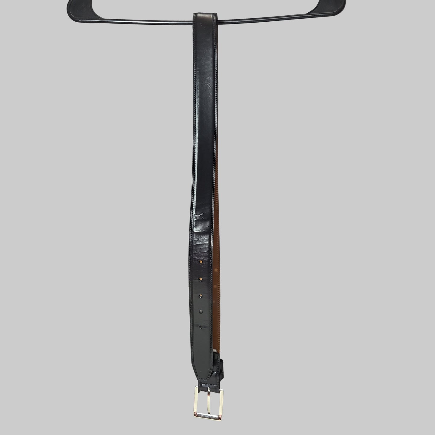 Black CGG 40/100 Coated Leather Men's Belt - USED