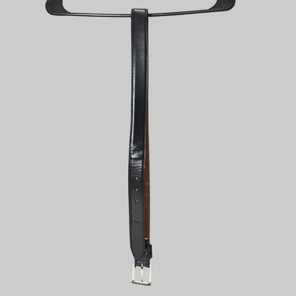 Black CGG 40/100 Coated Leather Men's Belt - USED