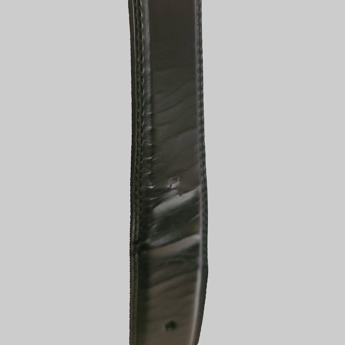 Black CGG 40/100 Coated Leather Men's Belt - USED