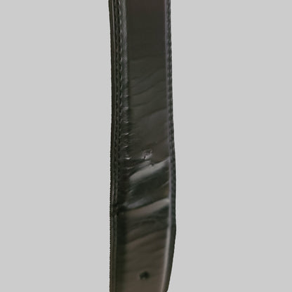 Black CGG 40/100 Coated Leather Men's Belt - USED