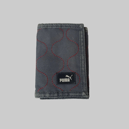 Puma Sport Lifestyle Gray & Red Trifold Wallet - USED