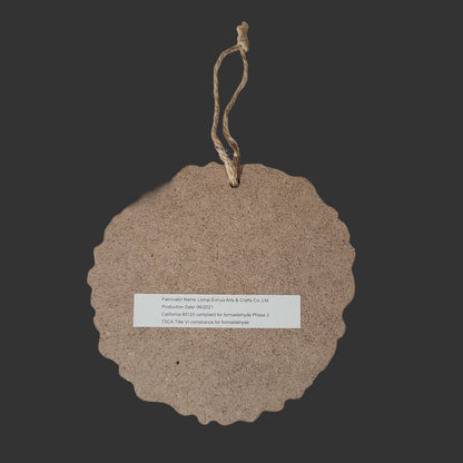 Wooden "Merry & Bright" Christmas Ornament - LIKE NEW