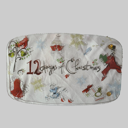 Lenox 12 Days of Christmas Glass Cheese Plate - USED