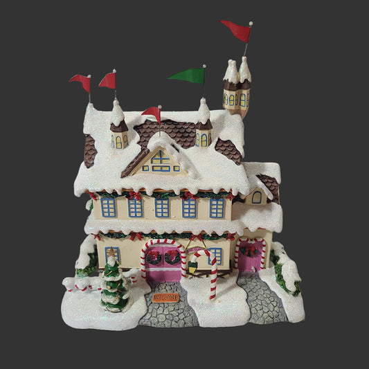 Hawthorne Village Rudolph's Christmas - Santa and Mrs. Claus' Castle - No Light - AS IS