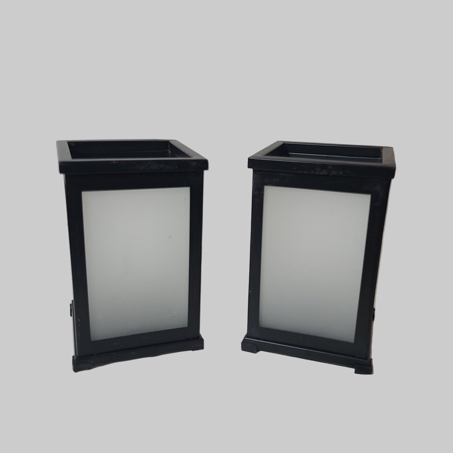 Set of 2 PartyLite Change-O-Luminary Candle Holders - No Covers - USED