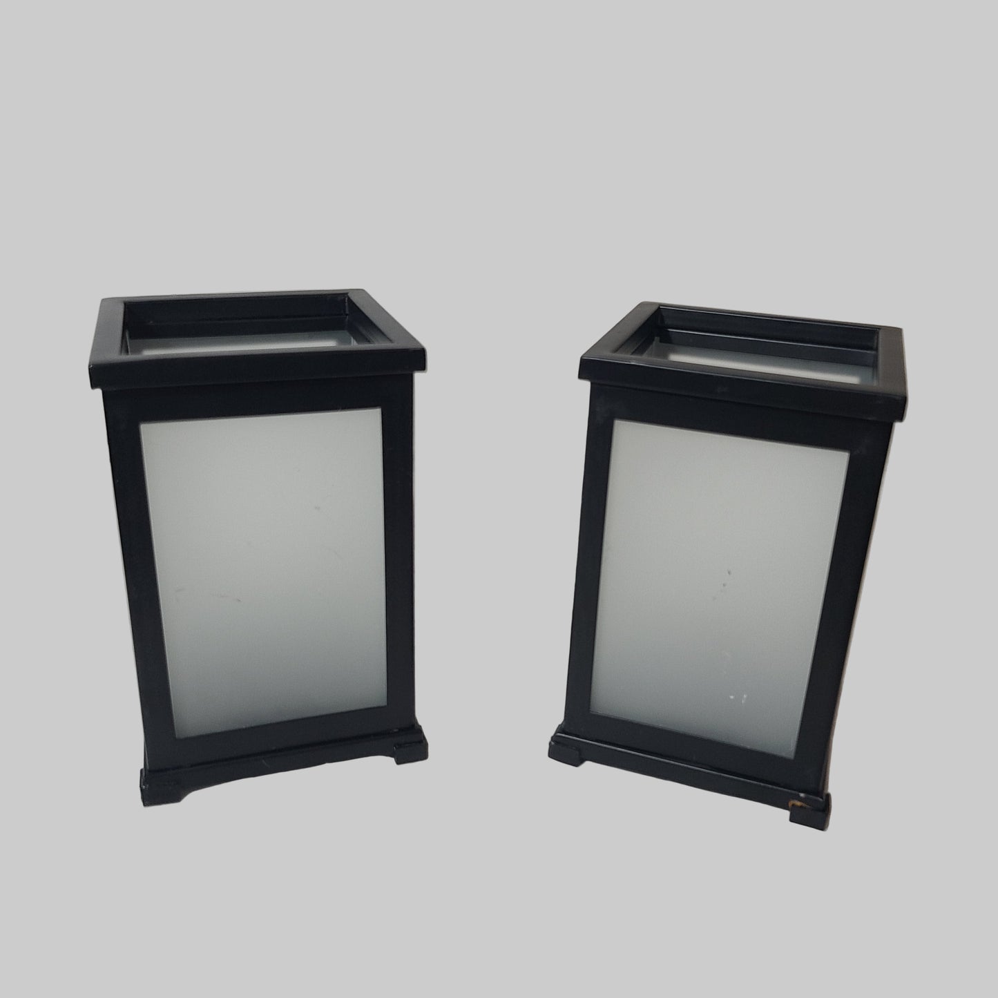 Set of 2 PartyLite Change-O-Luminary Candle Holders - No Covers - USED