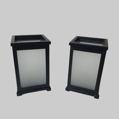 Set of 2 PartyLite Change-O-Luminary Candle Holders - No Covers - USED