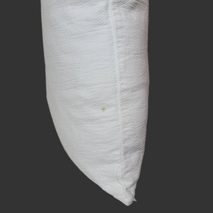 Large Square Indoor Throw Pillow w/ White Removeable Covers - USED