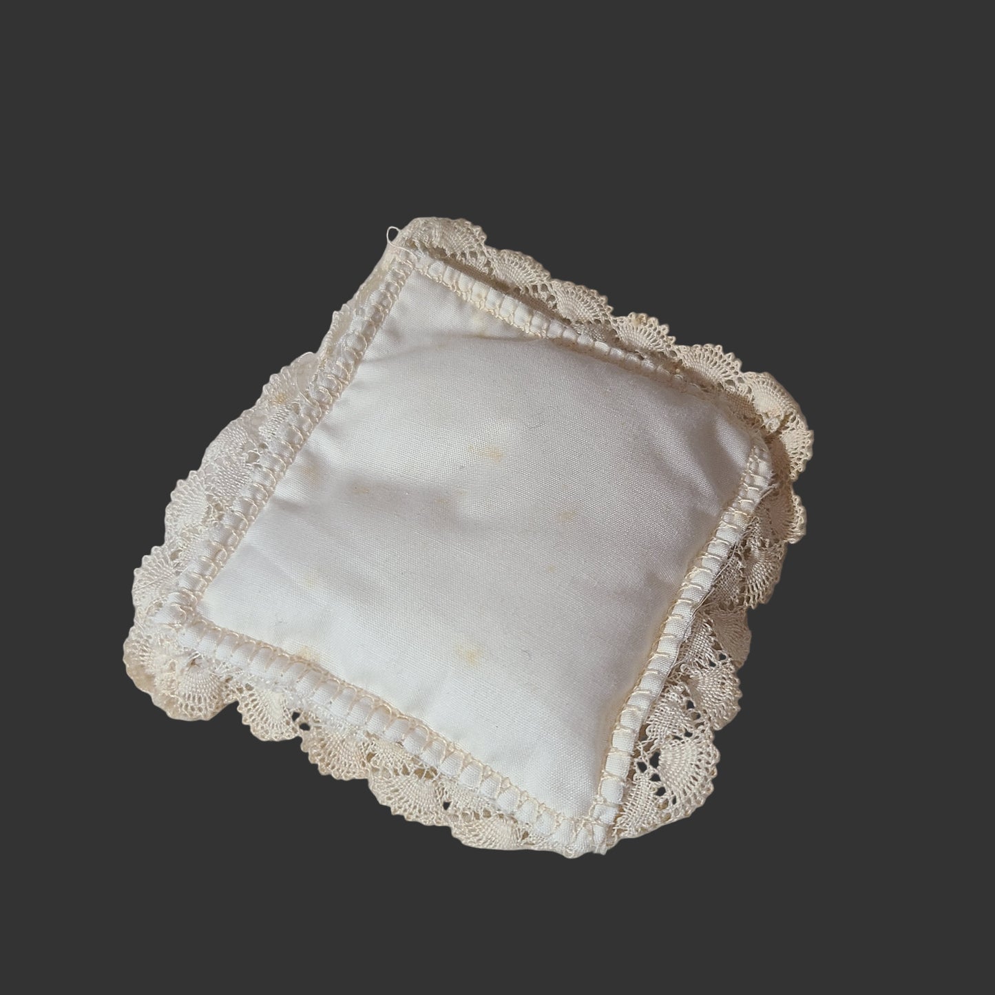 VTG Porcelain Baby in Christening Gown w/ Pillow - USED