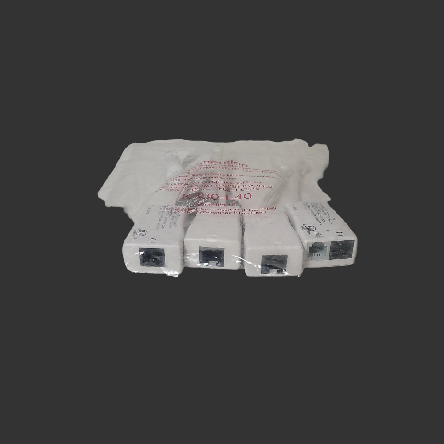 Pack of (3) Excelsus Z-Blocker DSL Filter Z-330PJ & (1) Z-330P2J-A - NEW