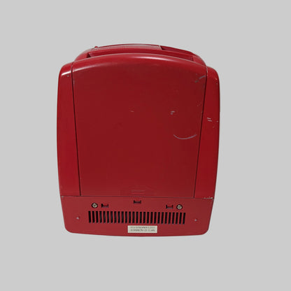 VTG Red World 5.5" Black & White TV with Radio - No Cord or Batteries - Untested - AS IS