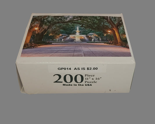 Water Fountain Park - 200 Piece Puzzle - AS IS