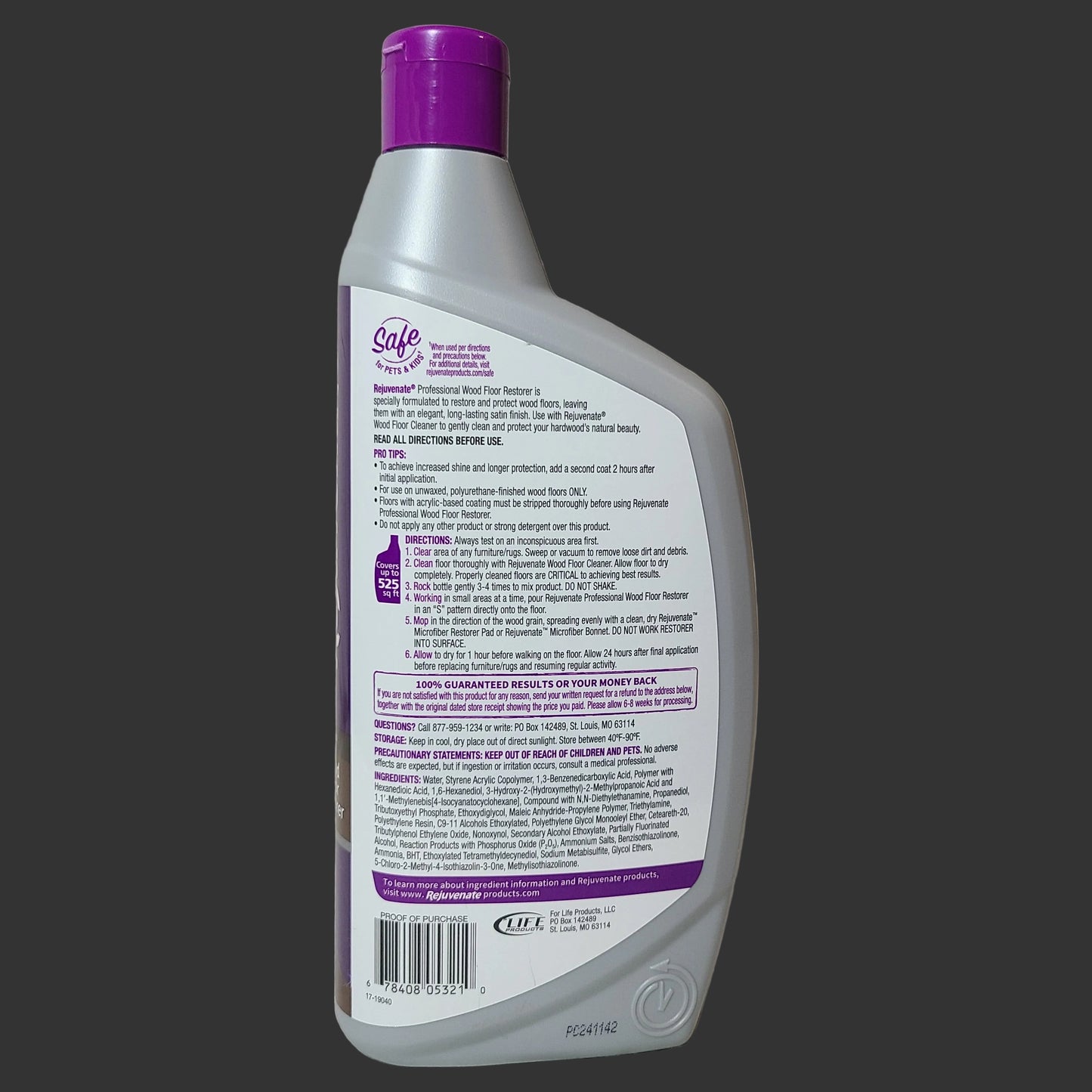 Rejuvenate Satin Finish Wood Floor Restorer - NEW