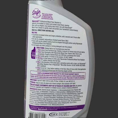 Rejuvenate Satin Finish Wood Floor Restorer - NEW