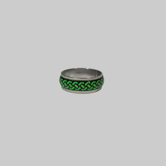 Multicolor Celtic Knot Stainless Steel Ring - NEW