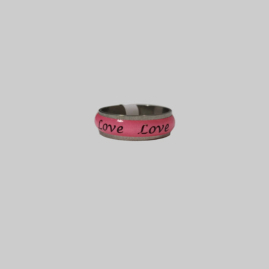 Multicolor Love Stainless Steel Ring - NEW