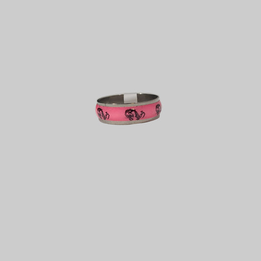 Pink Dragon Stainless Steel Ring - Size 10 - NEW