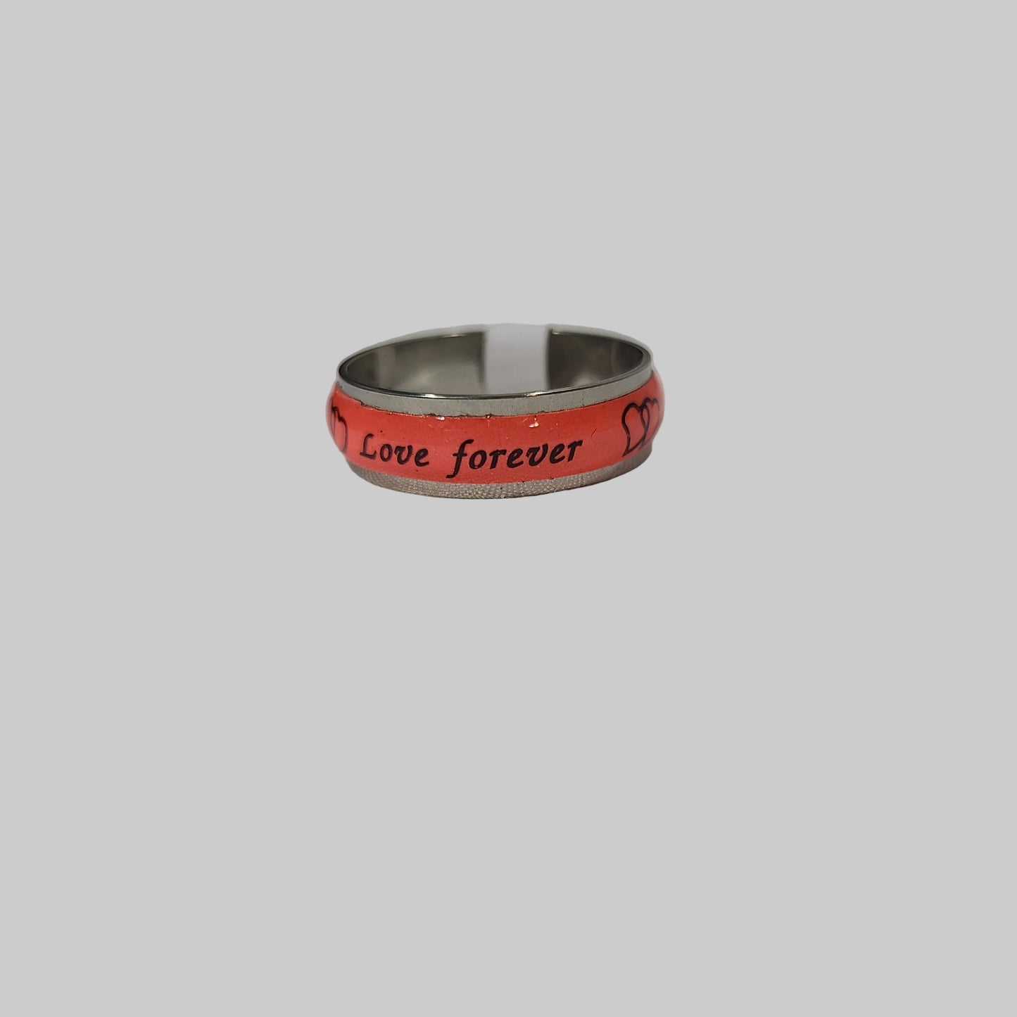 Multicolor Love Forever Stainless Steel Ring - NEW