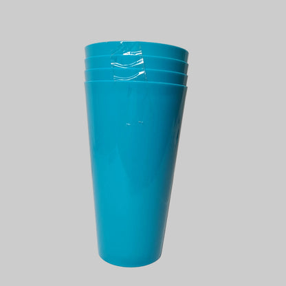 Greenbrier 4PC Teal Plastic Tumblers - NEW