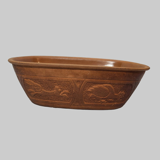 RARE VTG 1975 McCoy Pottery Clay Baking Roaster Pan - No Lid - USED