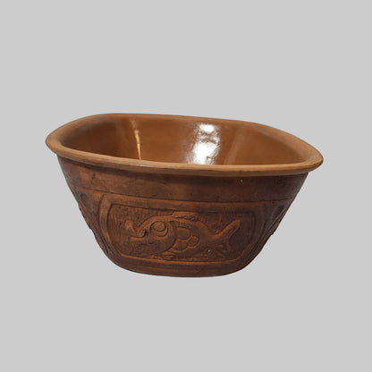 RARE VTG 1975 McCoy Pottery Clay Baking Roaster Pan - No Lid - USED