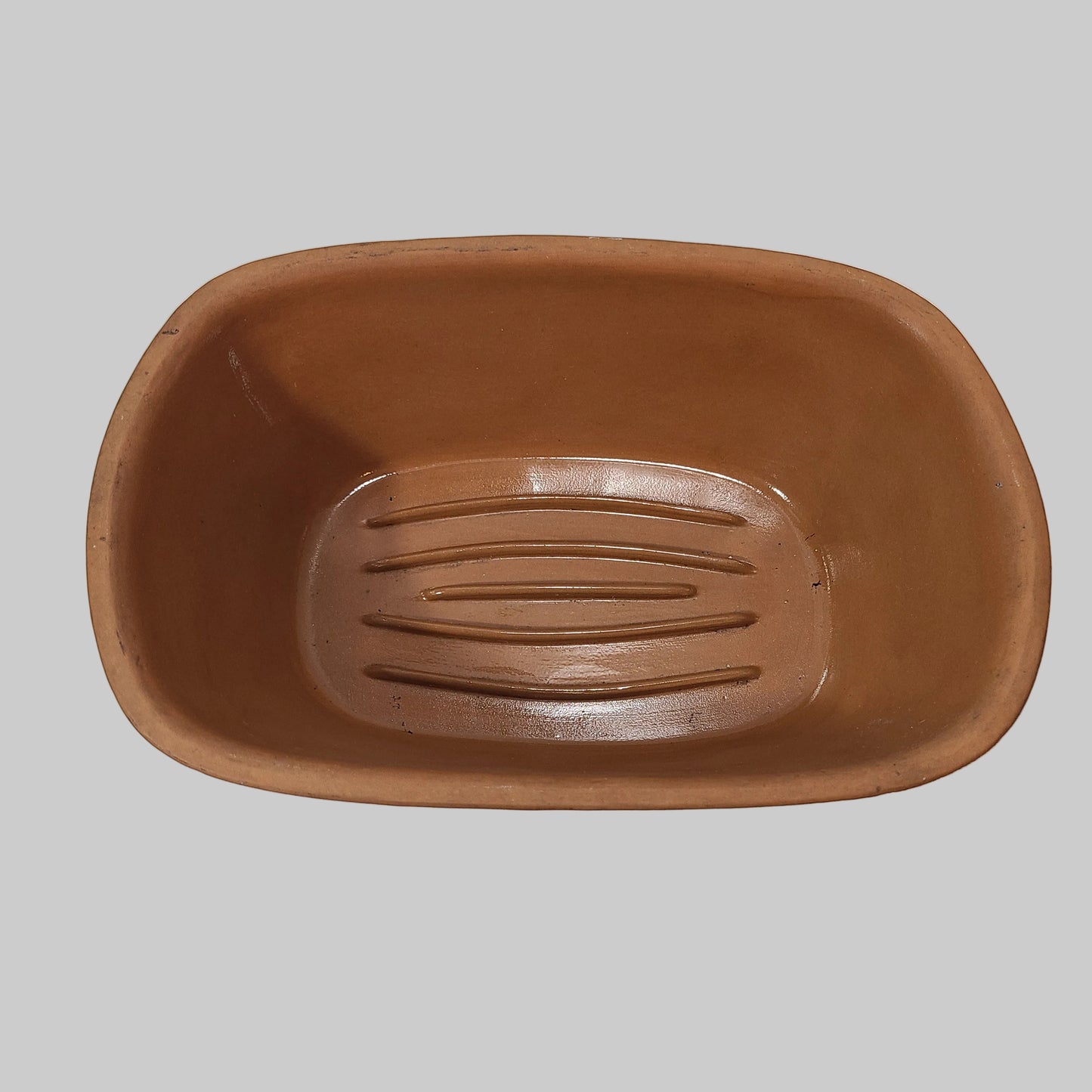 RARE VTG 1975 McCoy Pottery Clay Baking Roaster Pan - No Lid - USED