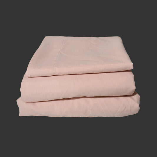 Room Essentials Pink Microfiber Sheet Set - Twin/Twin XL - USED