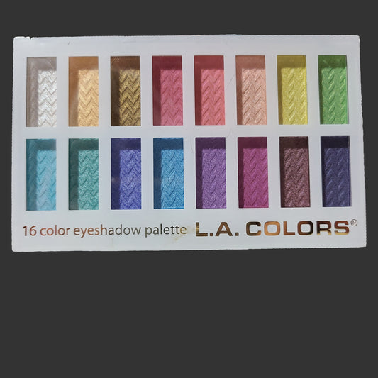 L.A. Colors 16 Color Eyeshadow Palette - Haute - Missing Applicator - NEW