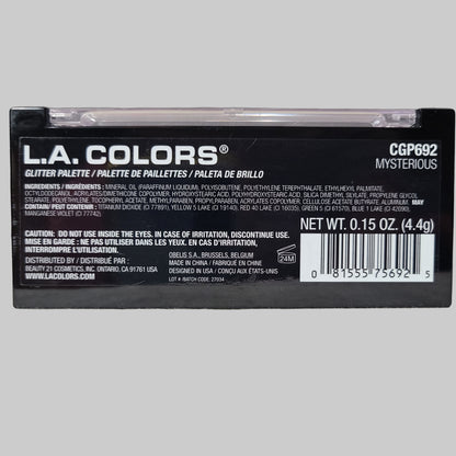 L.A. Colors Glitter Palette - Mysterious - NEW