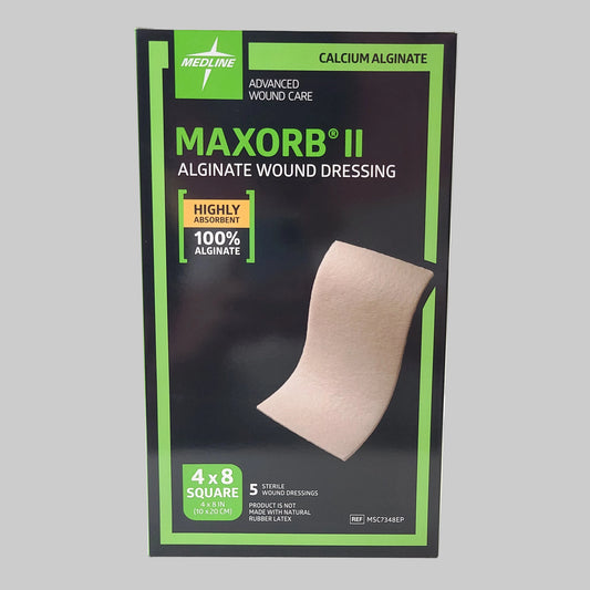 5PK Medline Maxorb II Sterile Alginate Wound Dressing - NEW