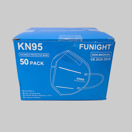 50PK Funight Non-Medical KN95 Foldable Protective Masks - NEW