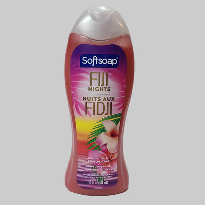 Softsoap Fiji Nights Moisturizing Body Wash - Red Berries & Hibiscus - NEW
