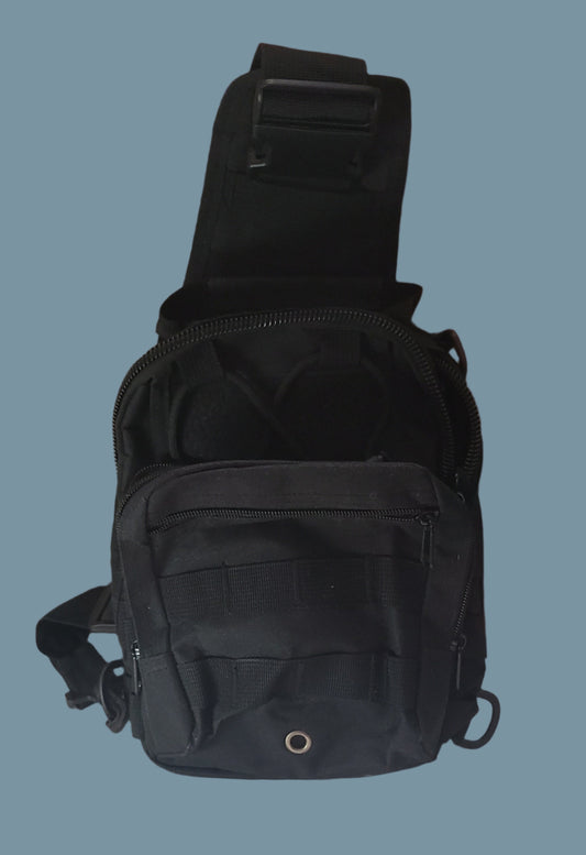 FAMI Black Outdoor Tactical Sling Shoulder Backpack – LIKE NEW