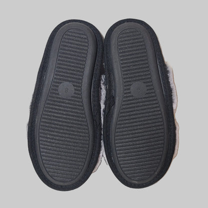 Women's 8 Joyspun Faux Fur X-Band Gray Slippers - USED
