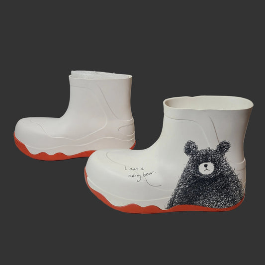 Women's 8-8.5 UIN Ankle Fashion Boots - I Am A Hairy Bear - See Description - NEW