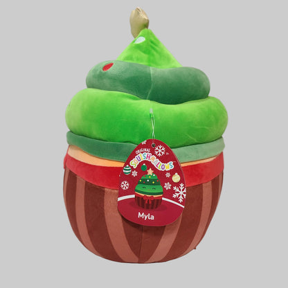 Original Squishmallows - Myla the Christmas Tree Cupcake - NEW