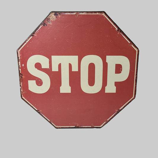 12" Stop Sign Hanging Décor - USED