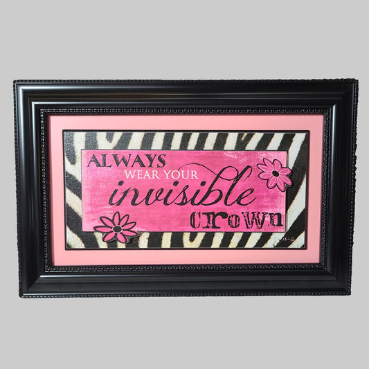 Kirkland's Invisible Crown Framed Artwork - 8" x 14" - USED