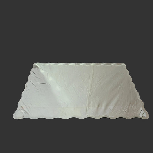 Scalloped Edge Rectangle Mirror - See Description - AS IS